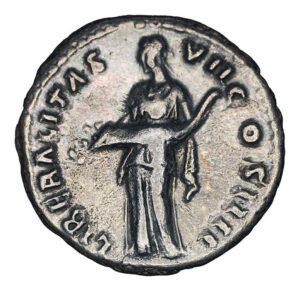 Alternative view of Antoninus Pius AR Denarius - LIBERALITAS VII